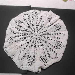 Set Of 3 Hand Crocheted Handmade Doilies Vintage